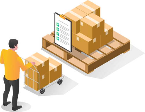 小規模発送代行サービスの作業イメージ