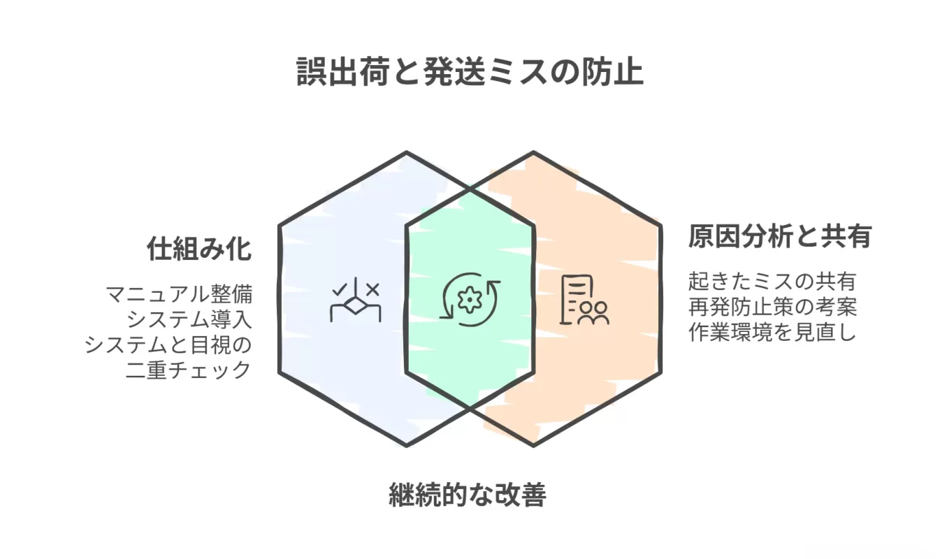 誤出荷と発送ミスの防止は「仕組み化」と「原因の共有」が鍵